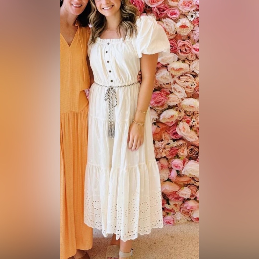 A Loves A Ivory Midi Dress